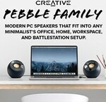 Creative Pebble PC Speakers $29.95, Pebble V2 $39.95, Pebble V3 $54.95, Pebble Plus $59.95 Delivered @ Creative Australia