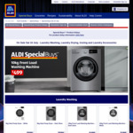 8kg Heat Pump Dryer $599, 10kg Front Load Washing Machine $499 @ ALDI