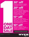 One Day Sale Tomorrow at Myer! ‏ Thursday 31 May 2012