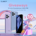 Win 1 of 10 CUBOT P80 Smartphones from CUBOT