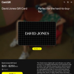 David Jones $250 e-Gift Card for $237.50 (5% off) @ Card.gift [Online]
