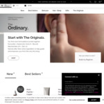 10% off $55 Spend, 15% off $100 Spend, Free Delivery with $30 Order @ The Ordinary