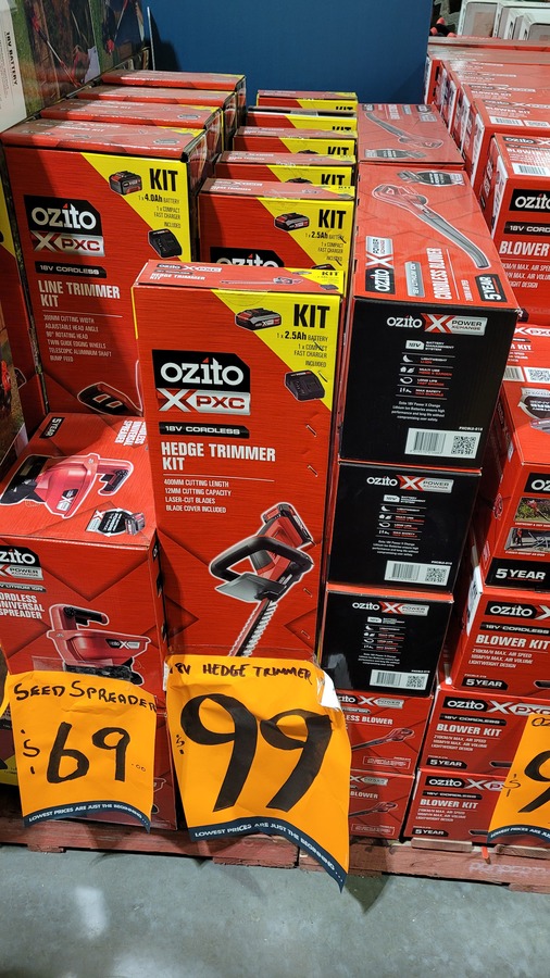 VIC Ozito PXC 18V Cordless Hedge Trimmer Kit 99 Bunnings