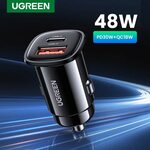 UGREEN 48W USB-C PD & USB Car Charger US$5.23 (~A$7.70) Delivered @ Ugreen Official Store AliExpress