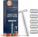 King C. Gillette Double Edge Safety Razor + 5 Razor Blades $15 ($13.50 S&S) + Delivery ($0 with Prime/ $59 Spend) @ Amazon AU