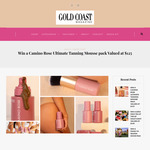 Win a Camino Rose Ultimate Tanning Mousse Pack Valued at $125 from Gold Coast Panache Magazine