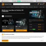 [PC, Steam, VR] Build Your Own Best of Infinity VR Collection: 2 Games for $25.59, 3 for $37.55, 4+ from $49.49 @ Fanatical