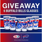 Win 1 of 3 Buffalo Bills Pint Glasses Set from Delta Sonic