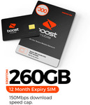 Boost Prepaid $300 Prepaid 265GB (12 Months Expiry) $247 Shipped or Pick up @ Cellpoint, Mirrabooka WA