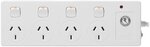 Click White 4-Outlet Switched Powerboard Surge Protect $9.80 + Delivery ($0 C&C/ in-Store/ OnePass) @ Bunnings