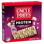 Uncle Tobys Protein Raspberry, Goji & White Choc Muesli Bars 5-Pack $3.35 @ Woolworths