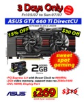 ASUS GTS 660 TI DirectCU 2GB $269 @MSY