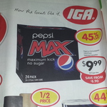 Pepsi or Schweppes Varieties 24x 375ml Block $9.99 IGA WA