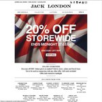 20% off Online & Instore JACK LONDON