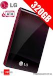 LG 2.5" 320GB eSATA Portable Hard Drive-Red Wine Colour  $89.95 + $18 delivery