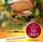 JAMROC Jamaican Jerk Chicken - Any Burger $6 [QLD]