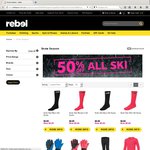 Entire Ski Gear & Apparel Range 1/2 Price at Rebel Sport (Instore & Online)