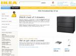 Ikea Rhodes - MALM Chest of 3 Drawers - Black Brown Only - $99