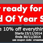 End of Year Sale. Take 10% off Everything @ A1FutureShop