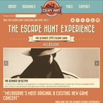Escape Hunt Melbourne - 2015 Australia Day 20% off Bookings on Sunday (25th) and Monday (26th)