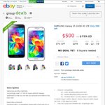 Samsung Galaxy S5 4G for $500 - eBay Group Deal (QD)