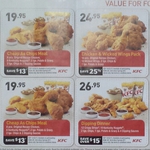 KFC Vouchers: Cheap as Chips $19.95 Deal & More Expires 10/3/2015 (ACT, NSW, NT, SA, VIC)