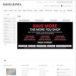 Spend $100 Get 20% off, $200 Get 30% off, $300 Get 40% off (Reduced Fashion/ Shoes/ Accessories) @ David Jones