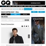 French Connection 25% off (Free Shipping Inc.) Using Code GQ2015 @ GQ.com.au