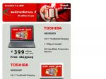 Toshiba Mini NB200/00D Netbook $399 / Toshiba Mini NB200/00P Netbook $449 Both After Cash Back 