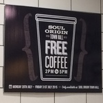 Free Coffee, 2pm - 5pm @ Soul Origin [Town Hall Station, Sydney]