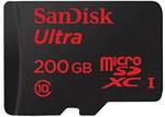 SanDisk Ultra 200 GB microSDXC Memory Card up to 90 MB/s, Class 10 £73 ~$150AU @ Amazon