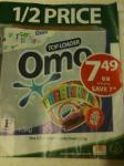 1/2 Price - Omo Laundry Powder 2x Concentrate 1.5kg  (Woolworths/Safeway) VIC
