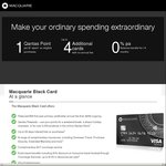 Macquarie Black Credit Card: 40,000 Qantas Points for $3,000 Spend ($99 1st Year Annual Fee)