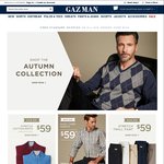 Stretch Cotton Knits, Easy Care Shirts, Stretch Twill Pants $39ea @ Gazman [In-Store] [AmEx Req]