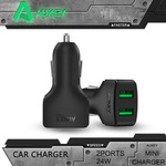 DHL Aukey 24W/4.8a 2-Port Universal Fast USB Car Charge US$6.44 / Piece, EMS Aukey 24W/4.8a US$3.54 / Piece @ Aliexpress