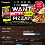 50% off Domino's Pizza (Excludes Value & Extra Value Range) - Selected Stores Only
