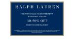 Ralph Lauren Winter Sale - 30 - 50% Off Selected Styles