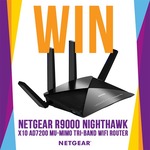 Win a Netgear R9000 Nighthawk X10 AD7200 MU-MIMO Tri-Band Wi-Fi Router Worth $679 from Mwave