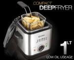 Compact Electric Deep Fryer 1L Capacity Adjustable Temp  $29.95  + Shipping $6.95