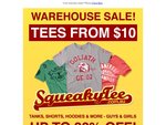 SqueakyTee Warehouse Sale (Sydney Sale)