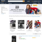 30% off Selected Fashion, Beauty Appliances, Home & Books at Amazon AU Vogue Online Shopping Night Sale