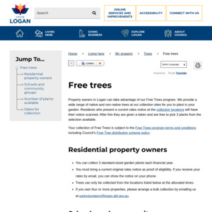 [QLD, VIC, NSW, TAS, WA] Councils Offering Free Trees / Plants
