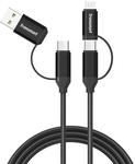 Tronsmart 4-in-1 1m USB-C & Micro USB Cable $4.59 US (~$6.53 AU), Magnetic Bluetooth Earphones $1.99 US (~$2.83 AU) @ GeekBuying