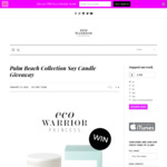 Win a Palm Beach Collection 420g Sea Salt Scented Soy Candle Valued at $39.95 from Eco Warrior Princess