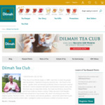 Join Dilmah Tea Club & Get $20 Loyalty Rewards Point / Extra Strength Black 50 Tea Bags for $1.50 ($15 Flat Delivery Fee)
