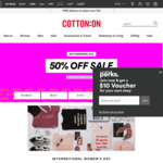 50% off Select Styles (Free Shipping over $55 / $25 with Shipster) @ Cotton On - Online & in Store
