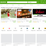 10% off Local & Travel, 15% off Goods (Max Discount $40) @ Groupon (Stack with 15% Cashback from ShopBack)