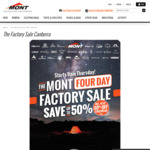 [ACT] The Mont Factory Sale, Save 10-50%, In-store only