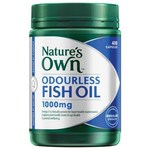 1/2 Price: Nature's Own Odourless Fish Oil 1000mg 400 Caps $13.50, 1500mg 200 Caps $10.75, 2000mg 200 Caps $15 @ Coles