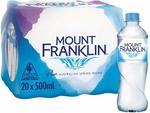 Mount Franklin Still Water 20x500mL $7.00 + Delivery (Free with Prime/ $49 Spend) @ Amazon AU